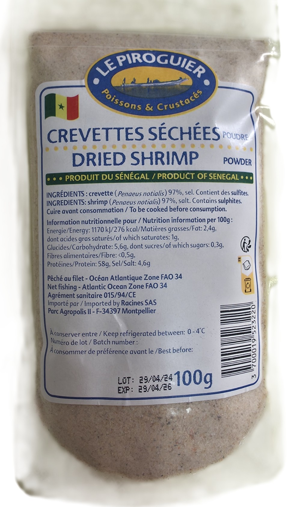 Crevette poudre fumée
