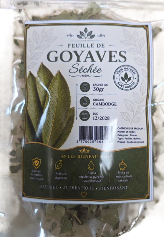 Ref:103207 Feuille de Goyaves séchée 30g